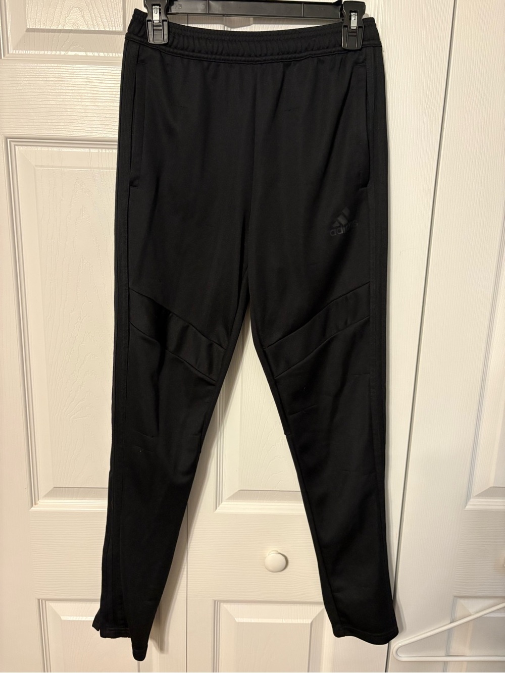 adidas Black Athletic Joggers with Subtle Logo